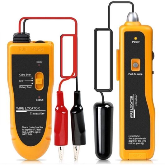 FO2 Underground Wire Locator Cable Tester F02 with earphones for locating wires and control wires, cables, and pet fence wires. 141