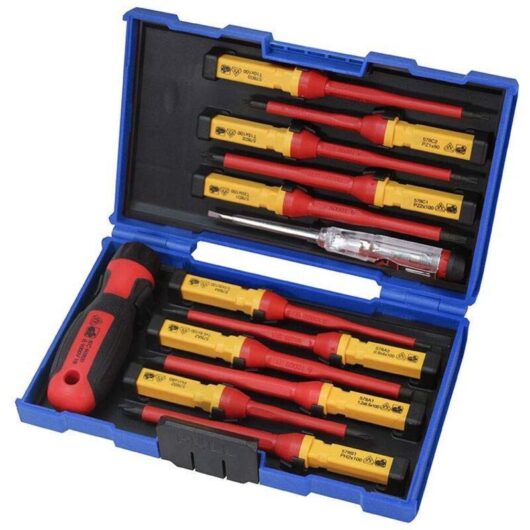 Faithfull - Interchangeable vde Screwdriver Set, 13 Piece FAISDVDES13I