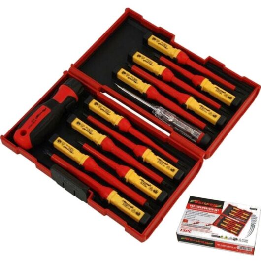 Neilsen - Vde Insulated Screwdriver Set 13pc Interchangeable & Voltage Tester CT3794