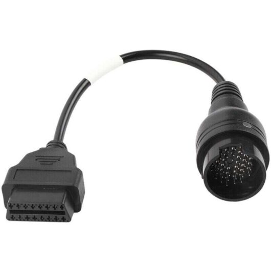 OBD2 Iveco, OBD2 Iveco, OBD adapter Iveco, 38-pin to 16-pin cable, OBD2 adapter cable, diagnostic cable with OBD2 adapter plug (38-pin to 16-pin) for