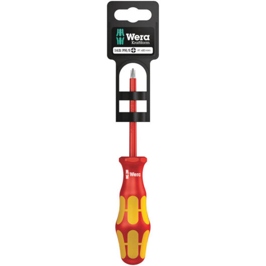 Wera 162 i PH/S SB VDE Kraftform Plus Screwdriver MOD1 80mm