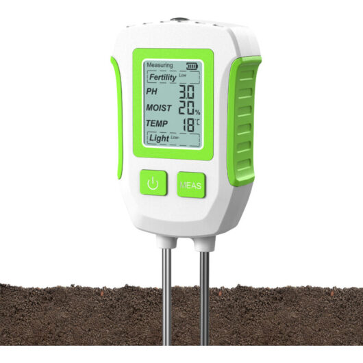 5-in-1 Dual Probe Soil Tester - pH, Moisture, Temperature, Light & Fertility for Garden, Orchard & Potted Plants