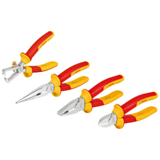 Bosch PRO Combo Kit VDE Pliers Set 4pc 1600A02NG1