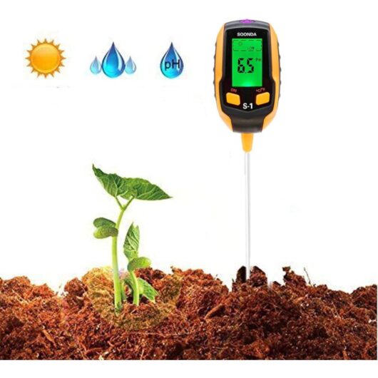 Héloise - in 1 Soil Tester, Soil Moisture Meter for Soil Plants, Soil Moisture Tester with PH/Temperature/Light/Moisture for Plants Farm Vegetables