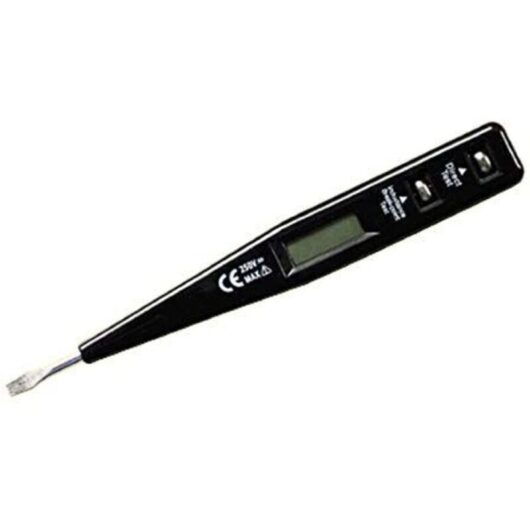 [NEVER USED] Digital Tester Pencil Screwdriver Probe Voltage Tester Light Detector / 12-220V Electrical Voltmeter, Black,