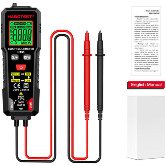 [NEVER USED] Digital multimeter, auto multimeter, intelligent measurement, professional multimeter, electrical tester, voltmeter, measuring AC/DC