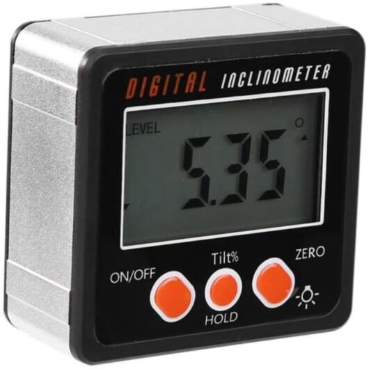 [NEVER USED] Electronic Angle Finder with Magnetic Base, Digital Spirit Level, Angle from 0 to 360°, Measuring Tool for Automotive Carpentry,