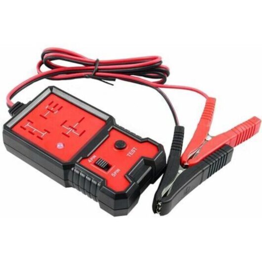 Never used] Automotive Relay Tester, 12V Car Battery Checker, Diagnostic Tool with Clips, Relay Tester for Boat, Motorcycle