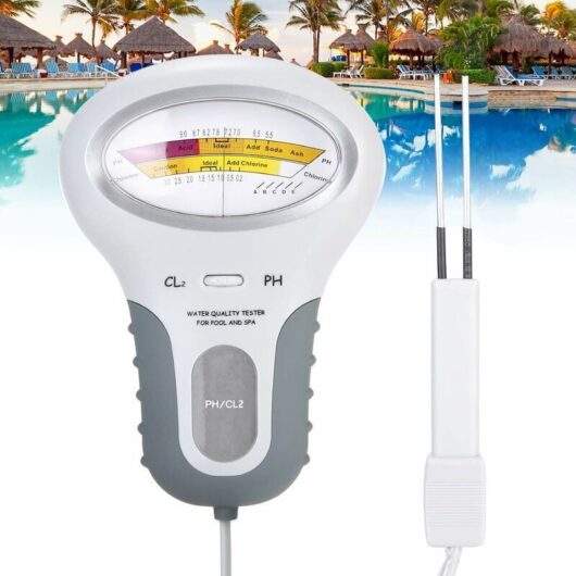 Never used] Chlorine, pH and Chlorine Cl2 Tester - Water Level Monitoring for Pool, Spa - with Probe