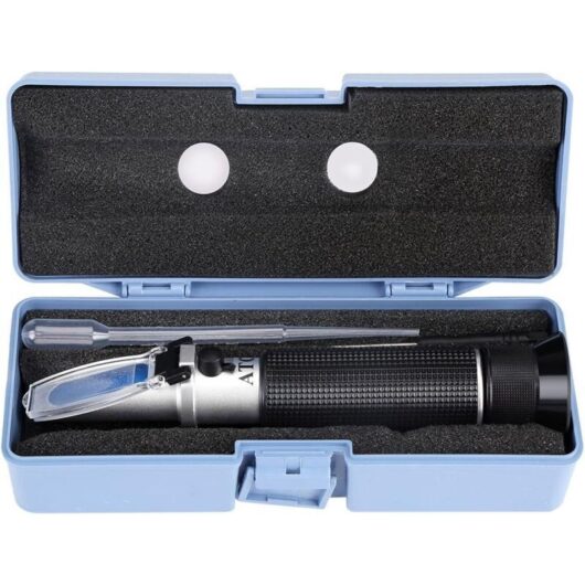 Never used] Professional Refractometer, 0-80% Portable Alcohol Test Refractometer, Wine Tester Meter Measuring Instrument