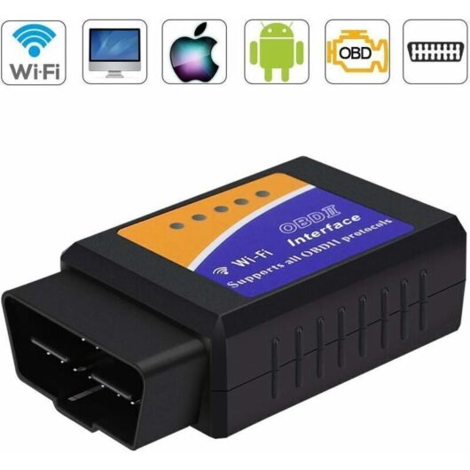 OBD2 Wi-Fi diagnostic tool, OBD2 ELM327 automotive diagnostic tool, OBD-II diagnostic scanner for all vehicles, universal fault code port for tablets