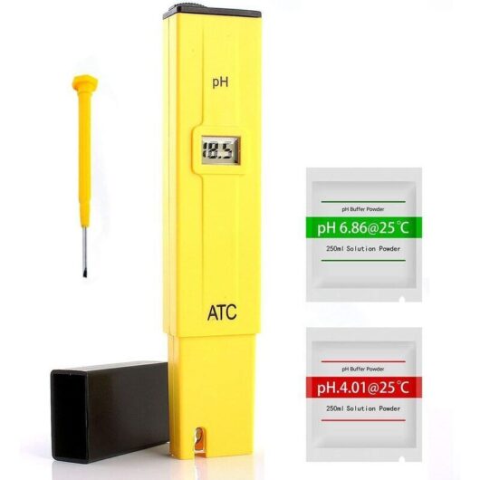 Odipie - Digital ph Meter, Professional pH Tester, Electric Digital Pocket ph Meter Water Tester Hydroponics Pen with lcd Display, Auto Calibration