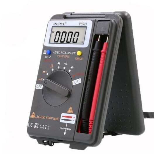 Odipie - Mini Pocket Digital Multimeter Voltmeter Ammeter Resistance Tester Ohm Volt Amp Meter 4000 Counts