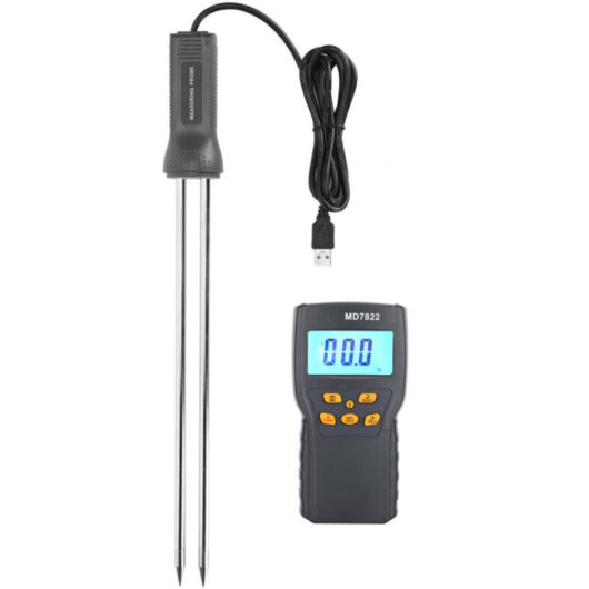 Odipie - Moisture meter with long probe, digital moisture meter for grain, wheat, rice, corn