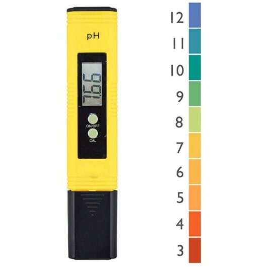 Odipie - Professional pH tester, automatic calibration function and 0.00-14.00 measuring range for water, portable aquarium hydroponic swimming pool