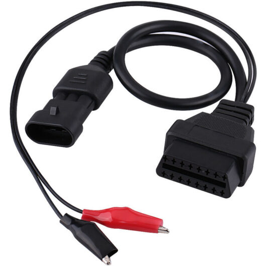 Odipie - Ymiko converter adapter cable, 3 pin to 16 pin OBD2 adapter connector diagnostic cable, diagnostic scanner cable adapter for fiat Alfa Lancia