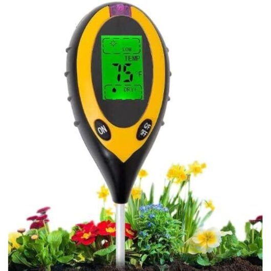 Odipie - in 1 Soil Tester for pH, Light, Moisture and Temperature, Soil Tester for Plants, Garden, Farm, Indoor, Outdoor (No Batteries)