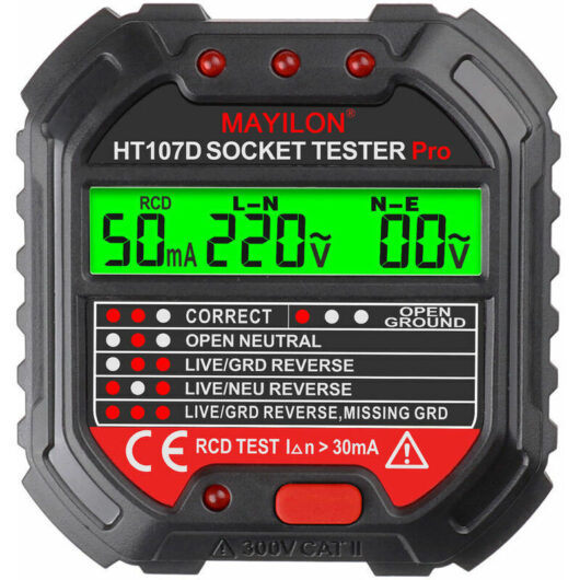 Odipie - never used] Earth wire tester for socket tester, socket phase (eu regulation HT107D)