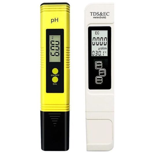 Odipie - never used] pH Tester, Swimming Pool pH Tester Measures tds pH ec Temperature Water Quality pH Tester for Drinking Water, Swimming Pool,