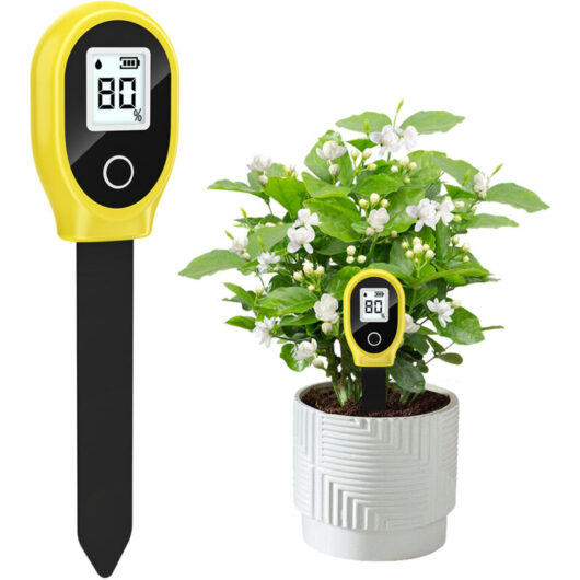 Portable Soil Tester, Moisture Meter & Hygrometer - For Potted Plants, Garden & Lawn