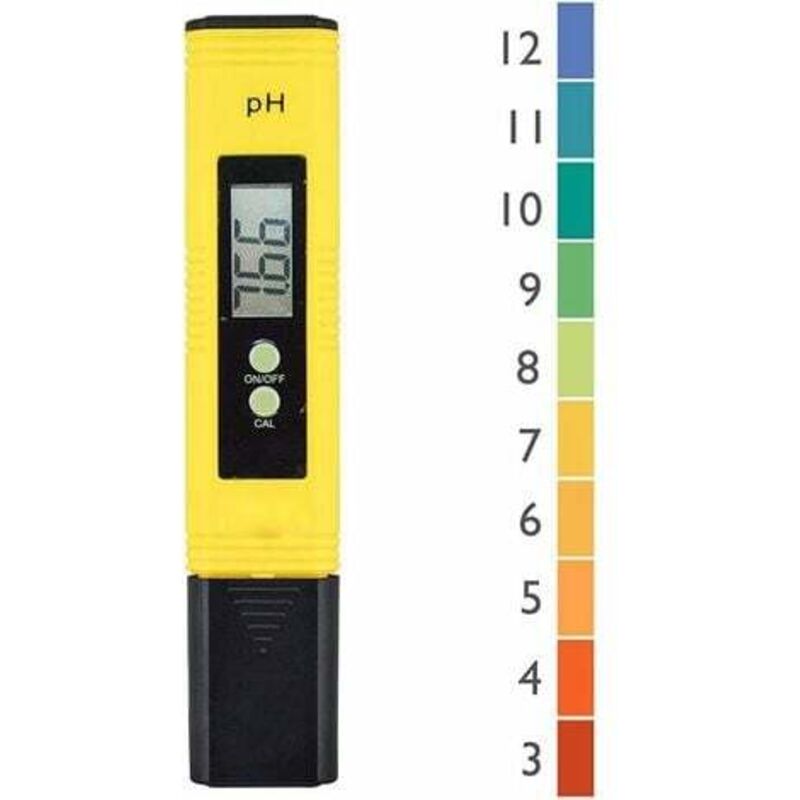 Professional pH tester, automatic calibration function and measuring range from 0.00 to 14.00 for water portable aquarium hydroponic swimming pool