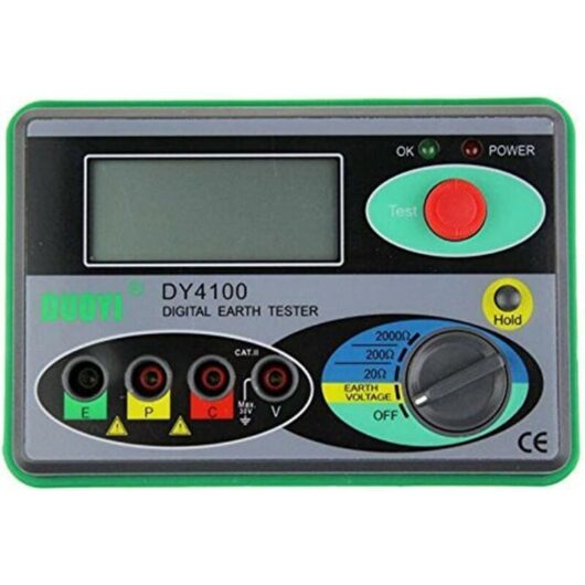 Rose - Pink-New DY4100 Digital Earth Soil Resistance Measuring Device Digital Earth Tester
