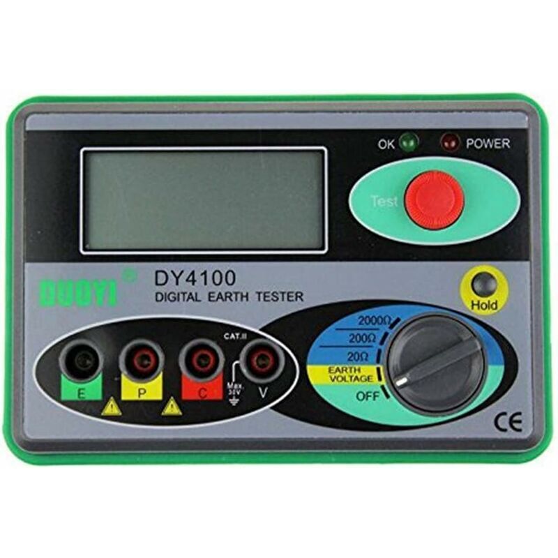 Rose - Pink-New DY4100 Digital Earth Soil Resistance Measuring Device Digital Earth Tester