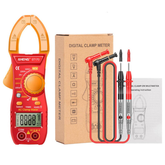500A AC/DC Digital Clamp Meter - Multifunction Tool for Precise Electrical Measurements With High Safety