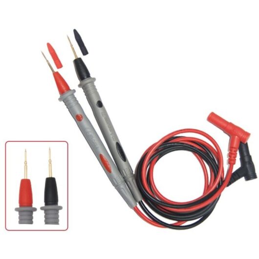Multimeter Test Probe 10A 1000V with Silicone Cable - Precise Circuit Testing, Test Clip with Precision Needle, 108 cm