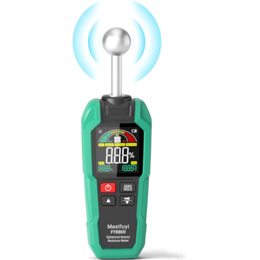 Non-Contact Moisture Meter - Digital Tester for Wood, Walls, and Floors, Accurate Measurement Without Surface Damage