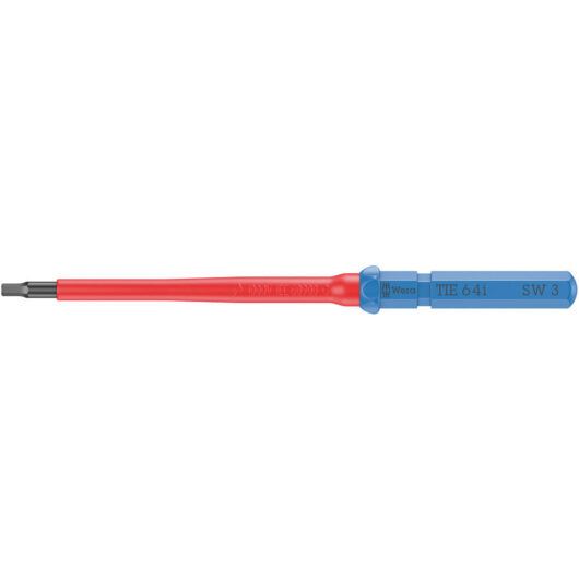 Wera Kraftform Kompakt 64 I VDE Insulated Hex Plus Screwdriver Blade 3mm 154mm