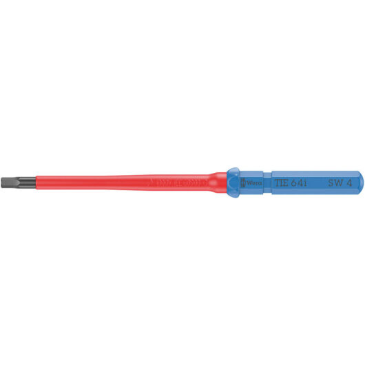 Wera Kraftform Kompakt 64 I VDE Insulated Hex Plus Screwdriver Blade 4mm 154mm