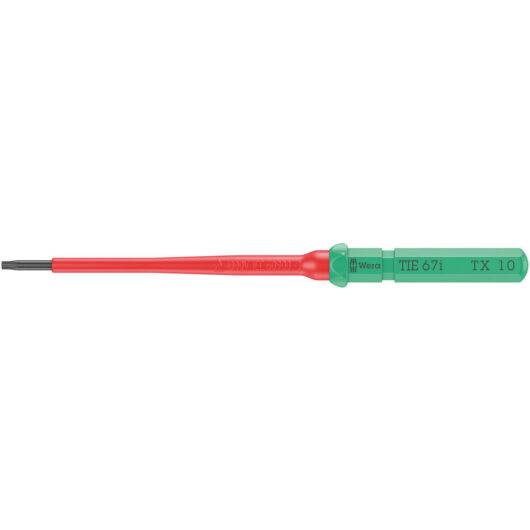 Wera Kraftform Kompakt 67 I VDE Insulated Torx Screwdriver Blade T10 154mm